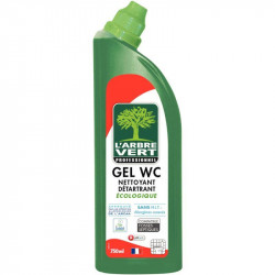 GEL WC FLACON 750ML NETTOYANT DÉTARTRANT DESODORISANT  ARBRE VERT ECOLABEL FAN France