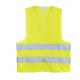 GILET HAUTE VISIBILITÉ JAUNE 100% POLYESTER BANDES RETROREFLECHISSANTES TAILLE L/XL OK DIRECTIVE EUROPEENNE CEE/89/686