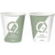 GOBELETS CARTON ALPHA ZERO PLASTIQUE 28CL PQT50 VERT PEFC RECYCLABLE TEMP INF A 90° L.80,2 x l.80,2 x H.90,5mm x Ø.8,2 cm FAB Fr