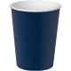 GOBELETS EN CARTON 20CL BLEU MARINE PQT15 TEMP INF A 70° SANS PLASTIQUE RECYCLABLE FSC FAB France  