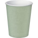 GOBELETS EN CARTON 20CL VERT OLIVE PQT15 TEMP INF A 70° SANS PLASTIQUE RECYCLABLE FSC FAB France  