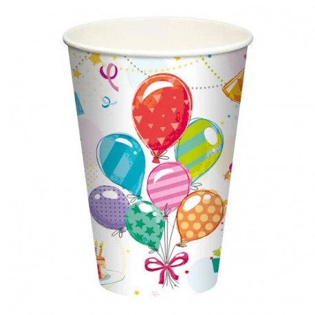 GOBELETS EN CARTON FÊTE 20CL PQT 10