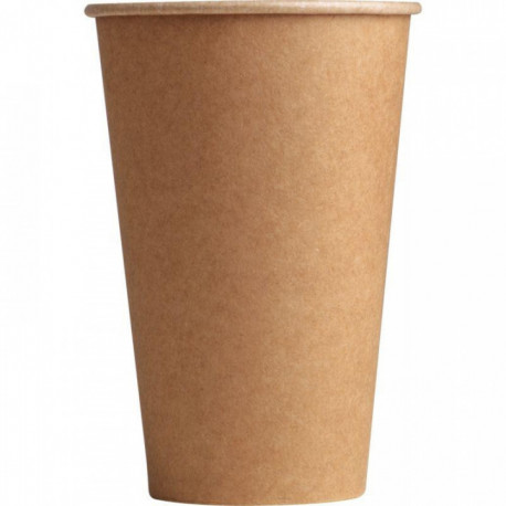 GOBELETS EN CARTON KRAFT BRUN 33CL PQT50 RECYCLABLE 