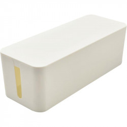 GRANDE BOITE DE RANGEMENT MULTIPRISE BLANC