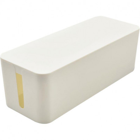 GRANDE BOITE DE RANGEMENT MULTIPRISE BLANC