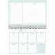HEBDO PLANNER MALIN MINI LABO 15X21 FLEURS 1 semaine par page