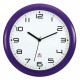 HORLOGE BLANCHE SILENCIEUSE DIAM. 30 HORNEW PRUNE Hauteur des chiffres 1.8cm.  pile LR06/AA (REF614339) non fournie.