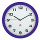 HORLOGE BLANCHE SILENCIEUSE DIAM. 38 HORNEW PRUNE  Hauteur des chiffres 1.8cm.  pile LR06/AA (REF614339) non fournie.