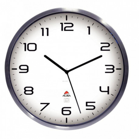 HORLOGE D'EXTERIEUR RADIO PILOTEE Ø 35.5 CHIFFRE 4 CM -10° +40° C    ALBA HOR 1 pile LR06/AA (REF614339) non fournie.