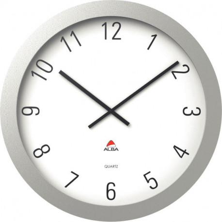 HORLOGE MURALE RONDE GEANTE Ø 60 CM  CHIFFRE 4 CM HORGIANT  1 pile LR06/AA  (REF614339)non fournie.ALBA 