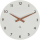 HORLOGE Ø 30CM MILENA BLANC ET BOIS  Silencieuse et précise1 pile LR06/AA non fournie. (REF614339) ALBA HORMILENA BC