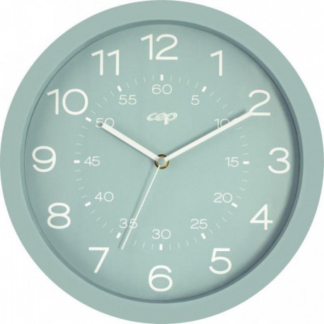 HORLOGE RIVIERA Ø30 VERT D' EAU  Double graduation heures et minutesPile AA / LR06 fournie CEP 2008200201