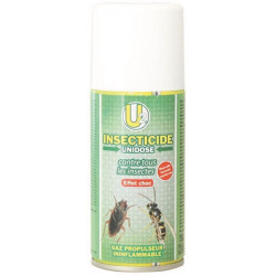 INSECTICIDE ONE SHOT UNIDOSE TOUS INSECTES AÉROSOL DE 150ML LOT DE 12