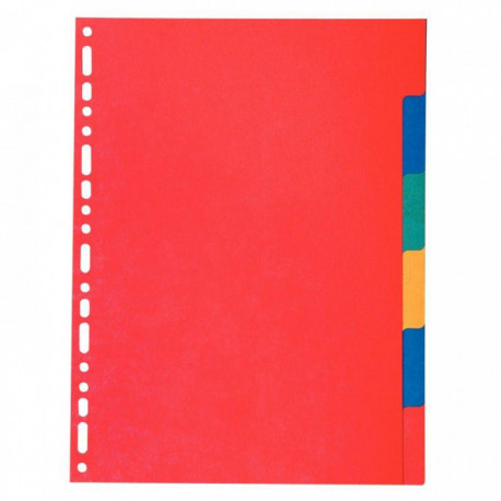 INTERCALAIRES 6 TOUCHES CARTE RECYCLEE 220G FORMAT A4 FAB FRANCE