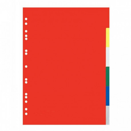 JEU 6T INTERCALAIRE POLYPRO COUL A4 12/100