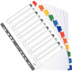 JEU DE 12 INTERCALAIRES EN CARTE RENFORCÉS MYLAR, POUR FORMAT A4