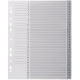 JEU DE 31 INTERCALAIRES NUMÉRIQUES EN POLYPROPYLÈNE GRIS FORMAT A4+