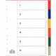 JEU DE 6 INTERCALAIRES À TOUCHES NEUTRES FORMAT MAXI PLUS 24,2X29,7 CM POLYPROPY