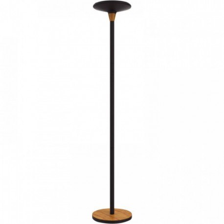 LAMPADAIRE LED BALY BAMBOO NOIR 37W 5539 LUMENS 40000 H 3 NIVEAUX INTENSITE Ø base lestée 34 cm. Ø tête 32 cm. H.180 cm. source 