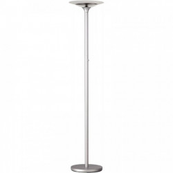 LAMPADAIRE LED GREY VARIAGLASS 23W 3041 LUMENS 40000 H   socle : 34 cm. Dim vasque : 36 cm.H.180 cm  classe D  UNILUX 400090473