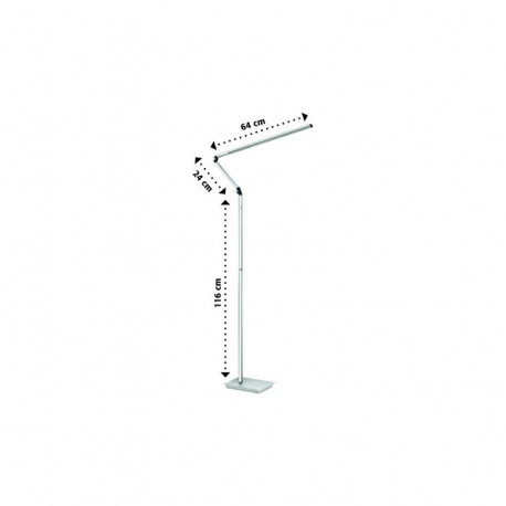 LAMPADAIRE LEDS  CLED-0500 GRIS METAL  ORIENTABLE CEP 2005000961