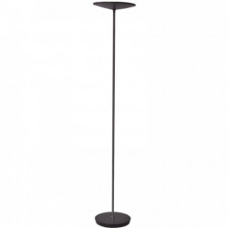 LAMPADAIRE LED SLIM NOIR 30W 3000 LUMENS 25000 HEURES VARIATEUR socle  Ø 31CM  TETE Ø 35CM UNILUX