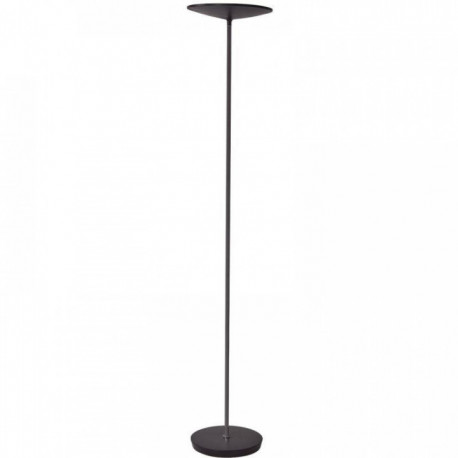 LAMPADAIRE LED SLIM NOIR 30W 3000 LUMENS 25000 HEURES VARIATEUR socle  Ø 31CM  TETE Ø 35CM UNILUX