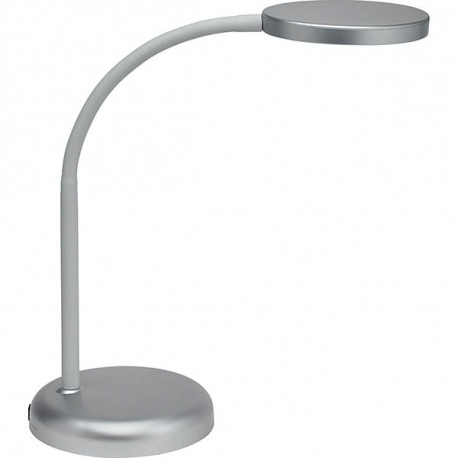 LAMPE LED MAUL JOY ARGENTÉ Socle Ø 13,7 cm.  tête Ø 11,8 cm, orientable et inclinable . 769 lumens Consommation 5 kWh/1000h.