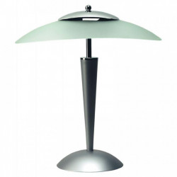 LAMPE LED TACTILE CRISTAL + 3 INTENSITES  AMPOULE E14 ( REF 608327) 2X 4W   H47 x L42 cm  socle :Ø 19 cm. UNILUX 400064642