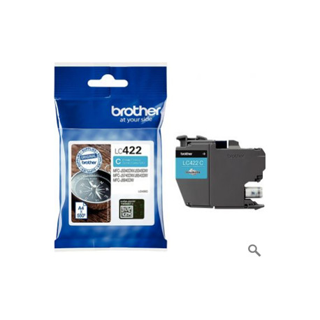 LC422C CYAN BOUSSOLE BROTHER 7,1ML 550PAGES  CART.J.ENC