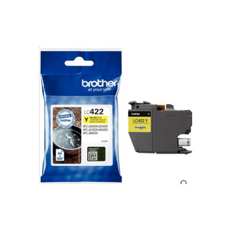 LC422Y JAUNE BOUSSOLE BROTHER 7,1ML 550PAGES  CART.J.ENC