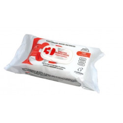 LINGETTE DESINFECTANTE SURFACES /MATERIEL ET MAIN 18X20CM PQT100 BACTERICIDE FONGICIDE LEVURICIDE VIRUCIDE 