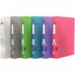 LOT 10 CLASSEUR ELBA HAWAI A4+ D40 4AN ROND PP TRANSLU AST2 100201754