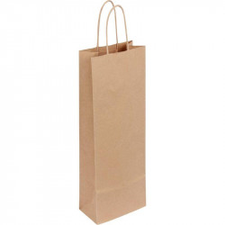 LOT 50 SAC KRAFT BOUTEILLE HAUTEUR 39 CM