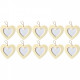 LOT DE 10 CADRES COEUR À SUSPENDRE, EN BOIS
