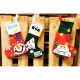 LOT DE 10 CHAUSSETTES DE NOËL EN FEUTRINE