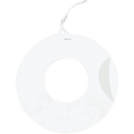 LOT DE 10 COURONNES EN  CARTON ADHÉSIVES DIAMÈTRE 30 CM