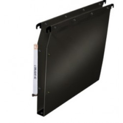 LOT DE 10 DOSSIERS SUSPENDUS ARMOIRE D30 NOIR POLYPRO