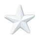 LOT DE 10 ÉTOILES EN POLYSTYRÈNE DIAMÈTRE 20 CM