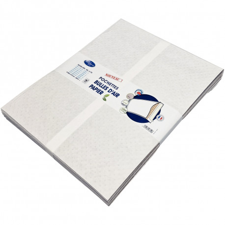 LOT DE 10 POCHETTES BULLE AIR BLANC  350 X 470 MM