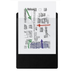 LOT DE 10 PORTE BLOC 23X32 AVEC POCHETTE P/A4 NOIR