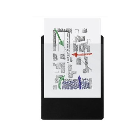 LOT DE 10 PORTE BLOC 23X32 AVEC POCHETTE P/A4 NOIR