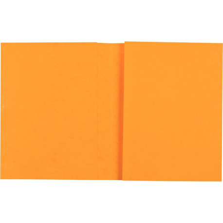 LOT DE 10 PROTÈGES CAHIERS 2 RABATS 24X32CM CARTE LUSTRÉE COLORIS JAUNE