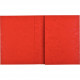 LOT DE 10 PROTÈGES CAHIERS 2 RABATS 24X32CM CARTE LUSTRÉE COLORIS ROUGE