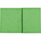 LOT DE 10 PROTÈGES CAHIERS 2 RABATS 24X32CM CARTE LUSTRÉE COLORIS VERT