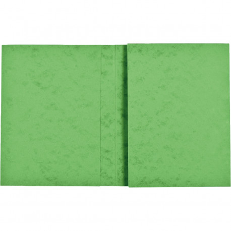 LOT DE 10 PROTÈGES CAHIERS 2 RABATS 24X32CM CARTE LUSTRÉE COLORIS VERT