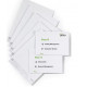LOT DE 10 SACHETS DE 20 PLANCHES D'INSERTION A5 BLANC