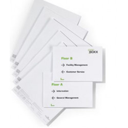 LOT DE 10 SACHETS DE 20 PLANCHES D'INSERTION A5 BLANC