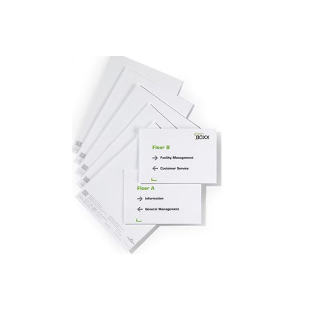 LOT DE 10 SACHETS DE 20 PLANCHES D'INSERTION A5 BLANC