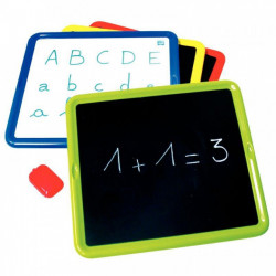 LOT DE 4 ARDOISES MAGNÉTIQUES 2 FACES 30X27CM